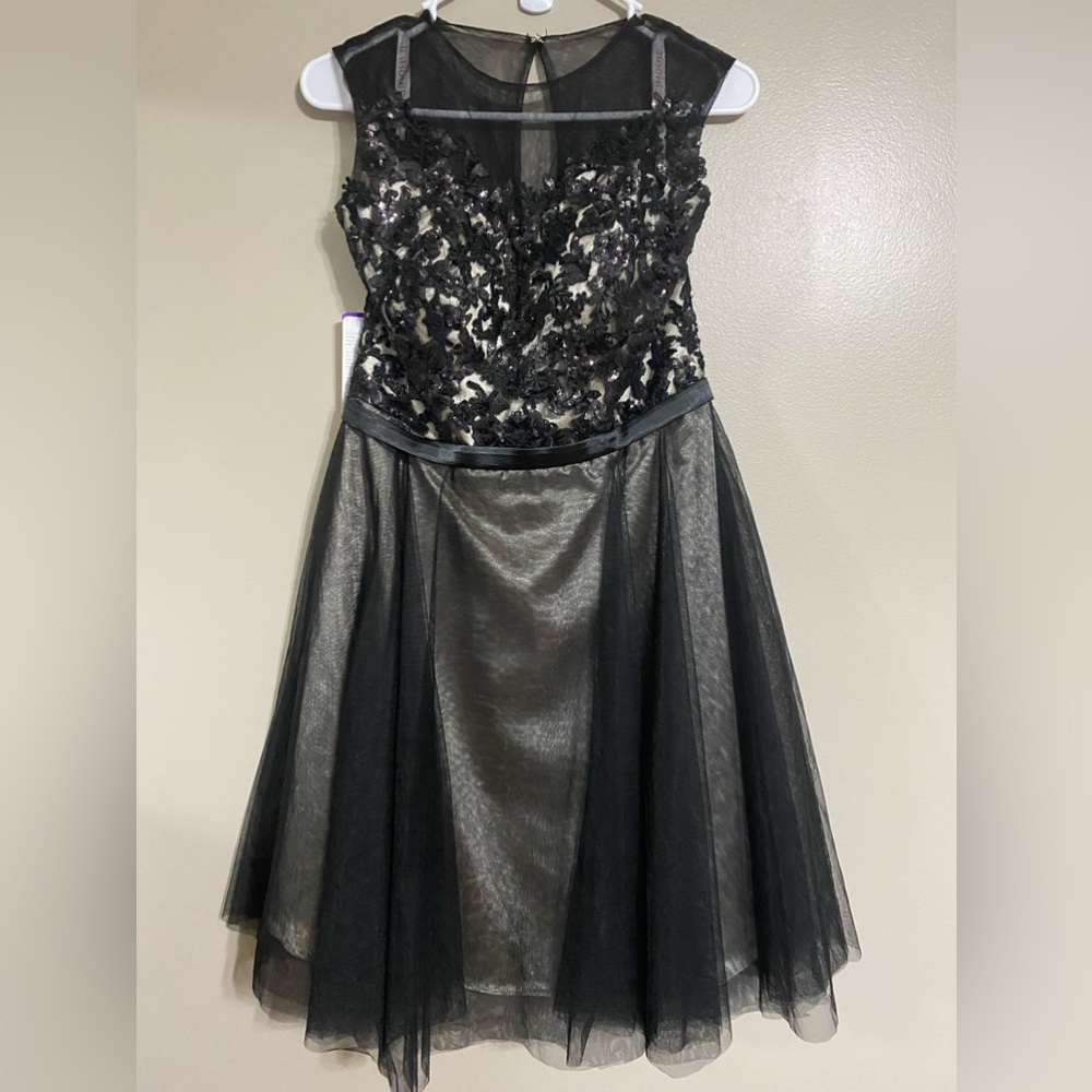 JJ House Black Sequin Dress Size Medium NWT
